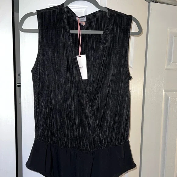 Wrap front black body suit - Picture 4 of 9